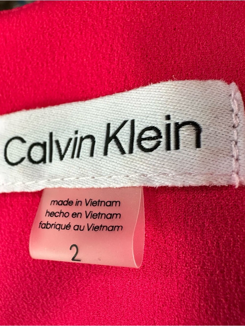 Calvin Klein Pink Bow-Accent Sheath Dress - Picture 4 of 4